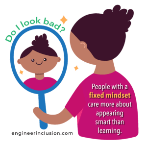 girl with mirror fixed mindset