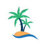 beach with palms