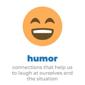 Humor: Connections that help us to laugh at ourselves and the situation