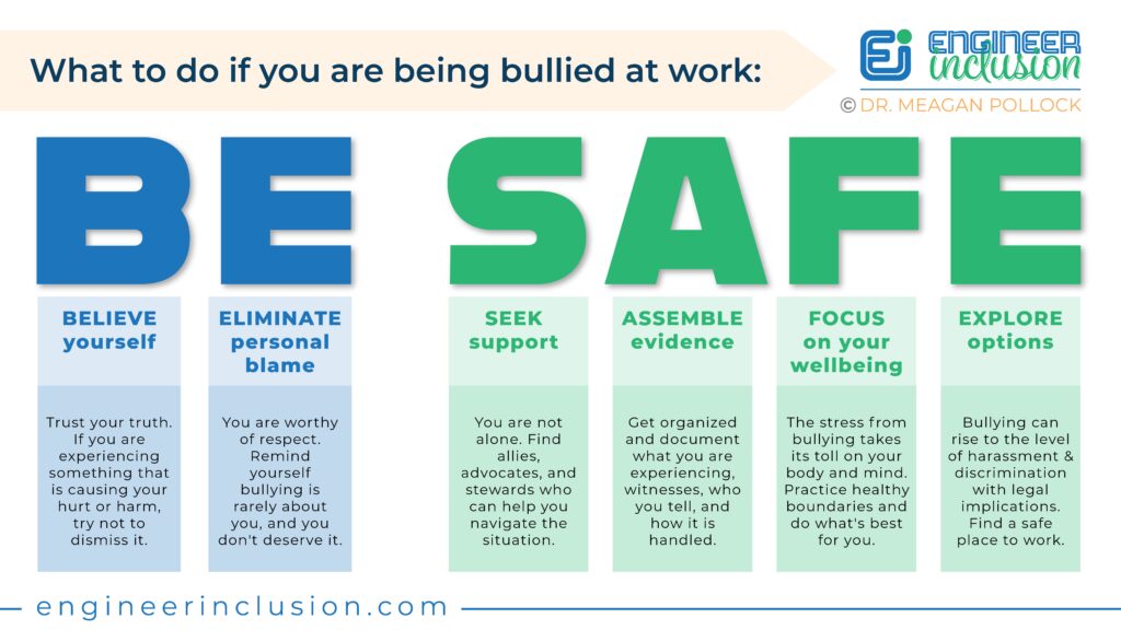 what to do if you are being bullied at work BE SAFE