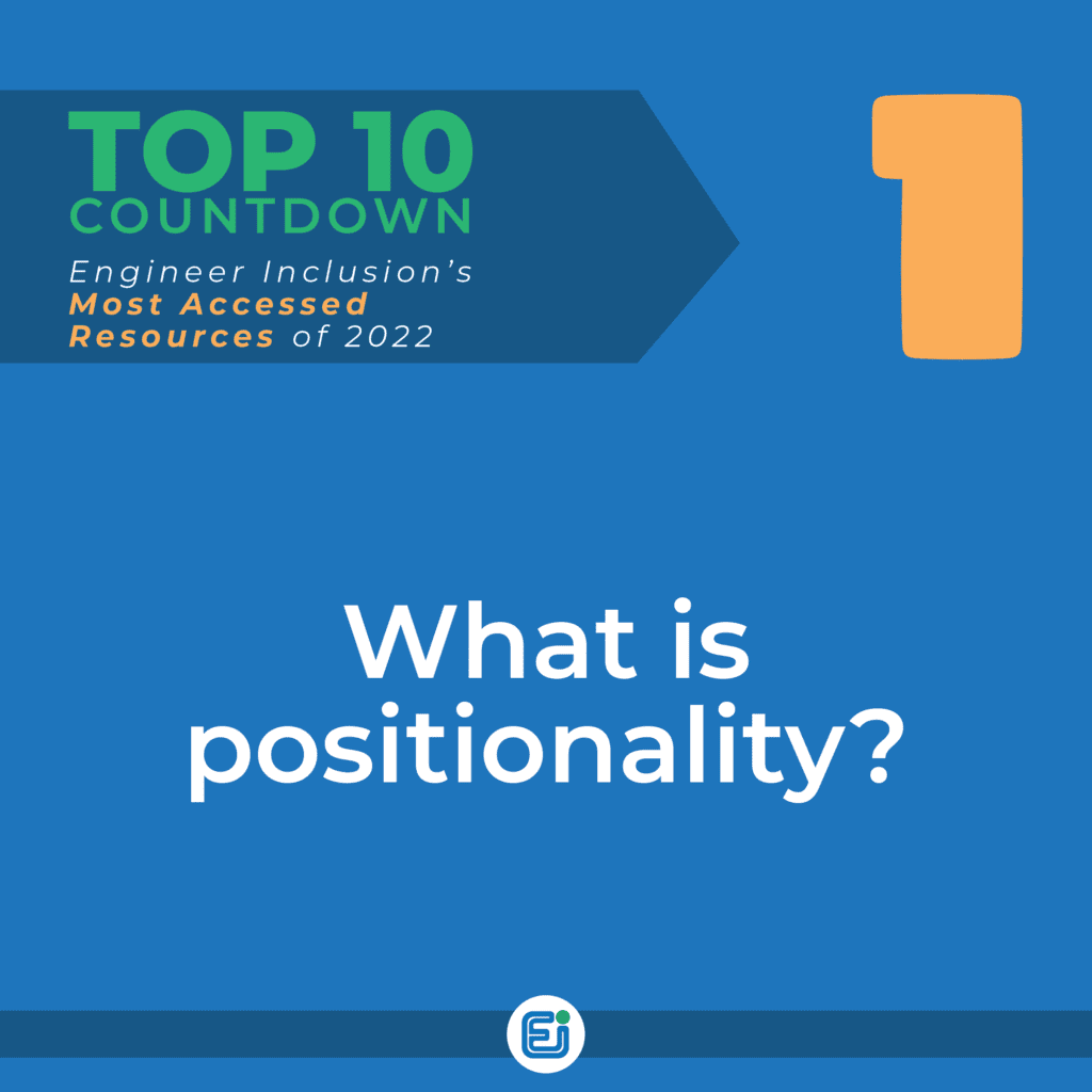 What is positionality? Based on its broad popularity, expect a new workbook in 2023!