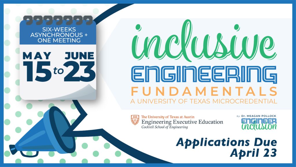 inclusive engineering fundamentals Applications Due Apr 28
