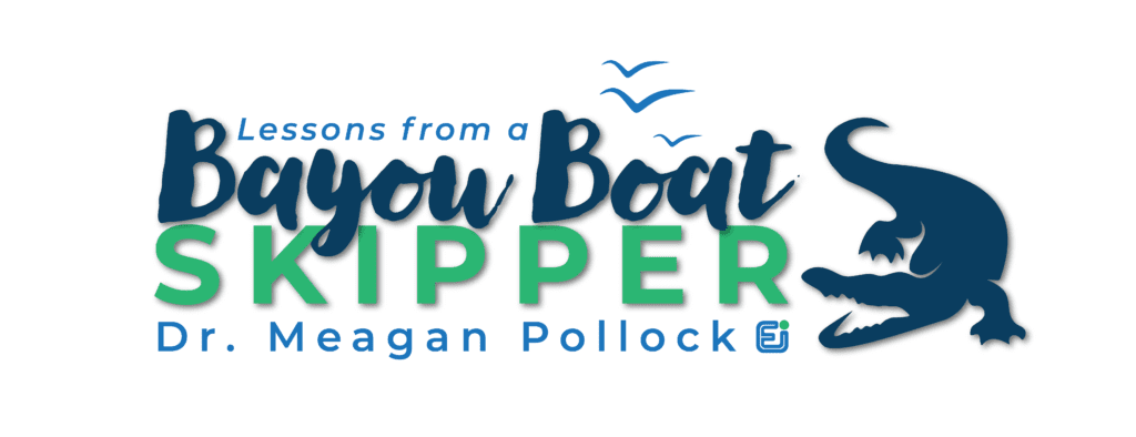 bayou boat skipper by Dr. Meagan Pollock