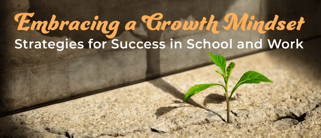 Embracing a Growth Mindset Strategies for Success in School and Work